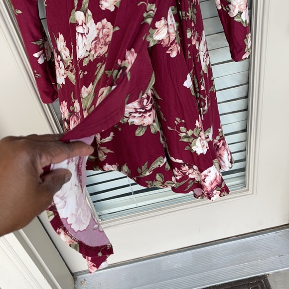 Justify dress size medium new with tags burgundy - Picture 6 of 7